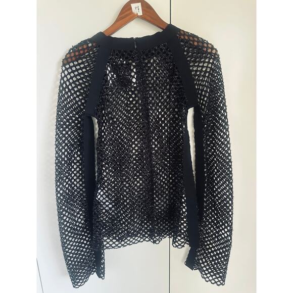 KYE Opening Ceremony Mesh Black Shirt Size Medium Sheer Punk Goth Grunge Style - Picture 7 of 10